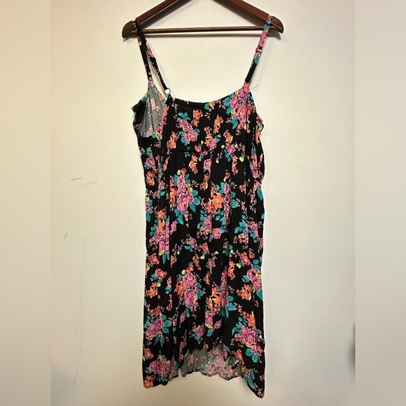 TORRID Hi-Low Floral Pink multicolor Mid Dress Plus Size 3X - Picture 3 of 10